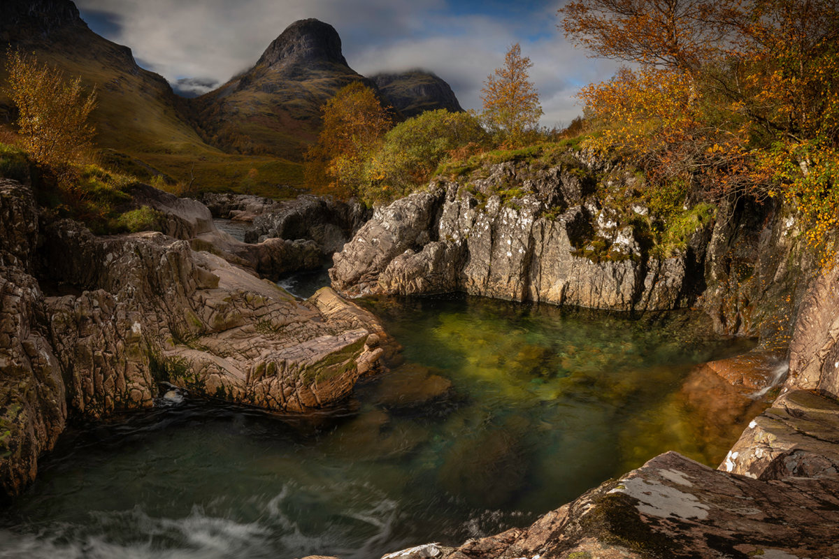 Autumn in Glencoe in the Scottish Highlands